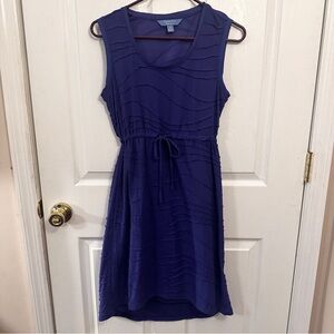 Sleeveless Purple Dress with Tie Waist